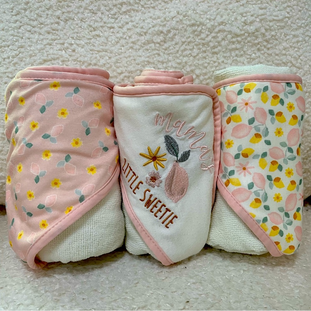 3 Infant Bath Towels
